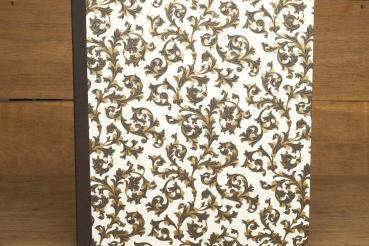 Preview: Printed folder, noble design brown-gold